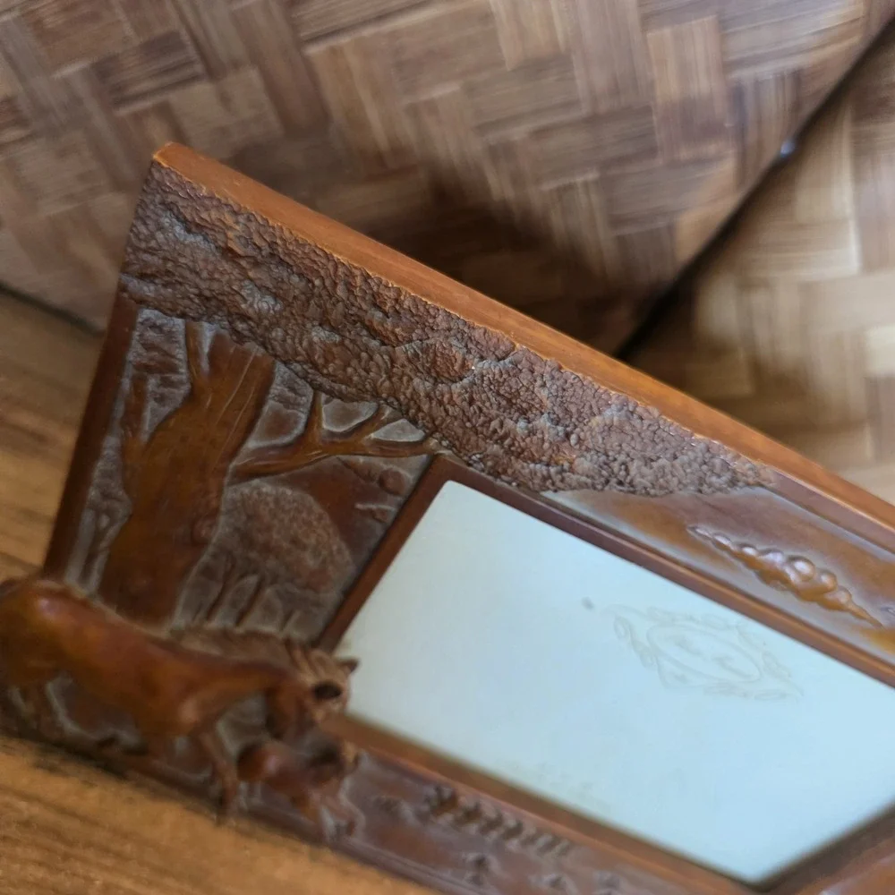 Horse Photo Frame Brown 4